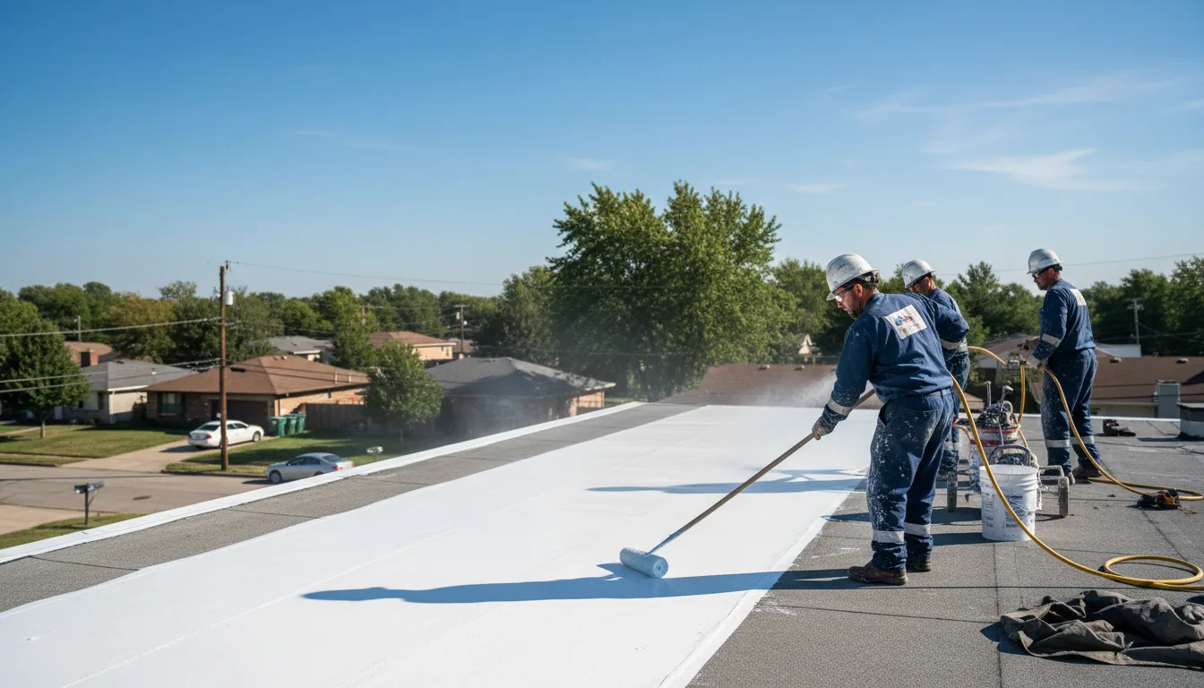 Commercial roof coating in Norfolk, MA near me